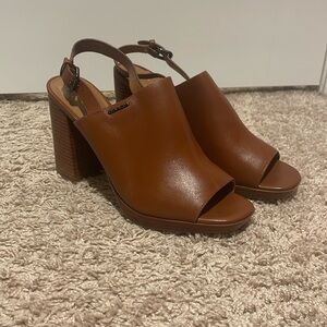 Coach leather heels size 10
